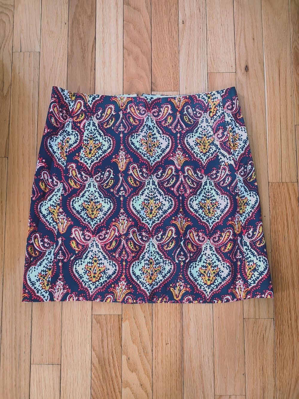 J. Crew paisley mini skirt 0 2 XS